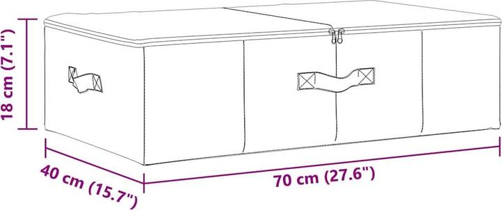 Actual product image vidaXL Aufbewahrungsbox (40 cm, 1x)