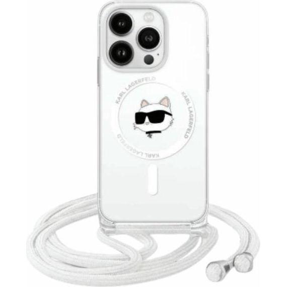 Karl Lagerfeld KLHMP16XHCCHNT iPhone 16 Pro Max 6.9" hardcase transparent IML Choupette Head & Cor (Apple iPhone 16 Pro ...