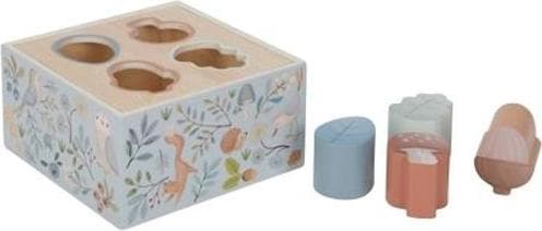 Actual product image Little Dutch Forest Friends FSC shape pegging game