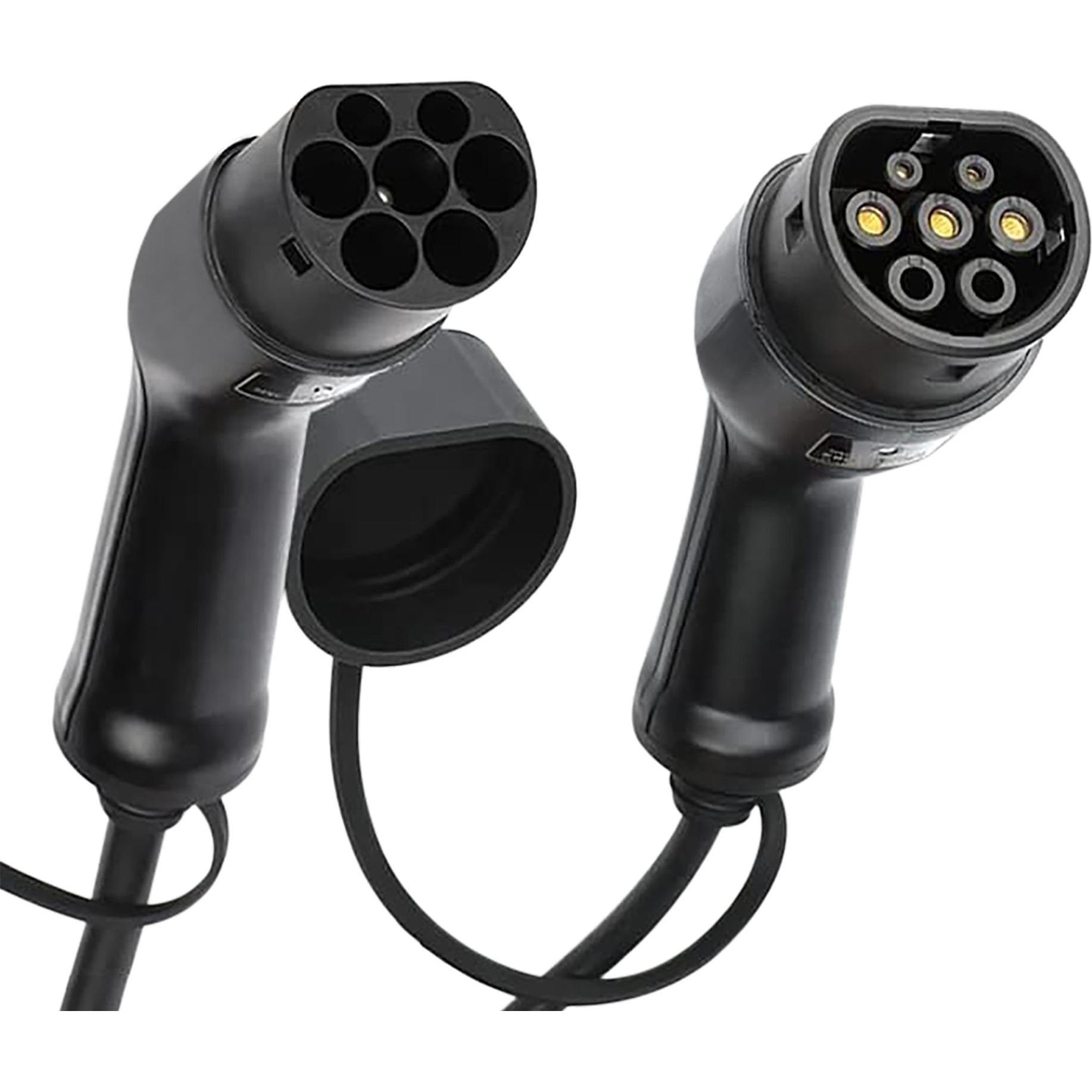 KSIX, Cavo di ricarica per auto elettrica, Cavo di ricarica Ac tipo 2 Mono 5M 32A (Tipo 2, 7.40 kW, 32 A, 5 m)