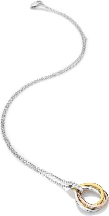 Actual product image Hot Diamonds Trio drops necklace Tricolor (Silver 925, 45 - 55 cm)