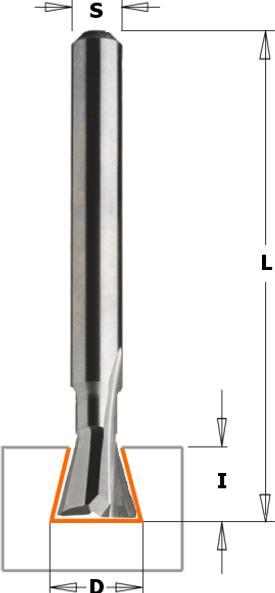 Produktbild CMT 718.060.11 Schwalbenschwanzfräserwelle 6 mm