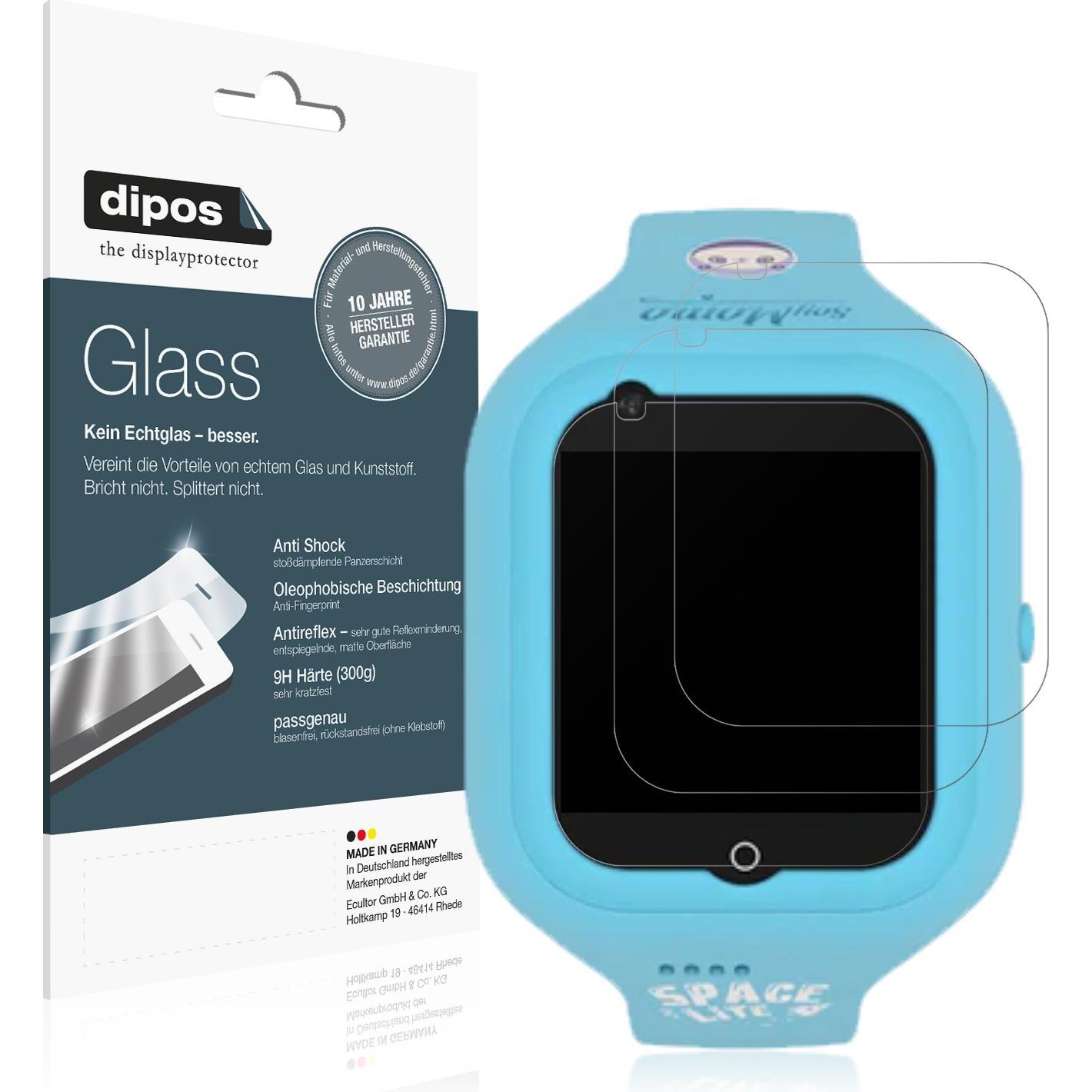 Dipos Anti-Shock Displayschutz Matt 9H, Smartwatch Schutzfolie, Transparent