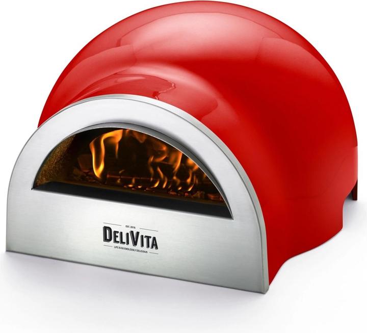 Immagine prodotto Delivita Forno per pizza Chilli Red (Legno del forno per pizza)