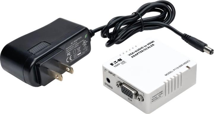Produktbild Eaton Tripp Lite Series Tripp Lite VGA with Audio to HDMI Converter/Scaler (P116-000-HDSC1), White