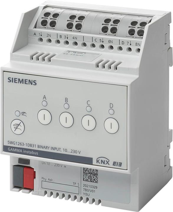 Actual product image Siemens Binary input 4 x AC/DC N 263D3110 230 V