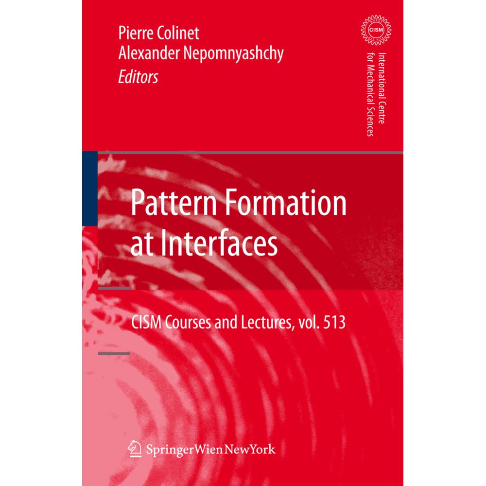 Thumbnail - Pattern Formation at Interfaces, Fachbücher von Alexander Nepomnyashchy, Pierre Colinet