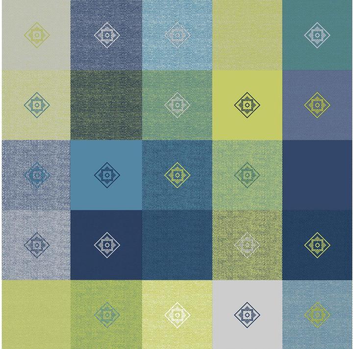 Actual product image DC Table Manhattan Victor round tablecloth, Ø 150 cm, blue (150 x 150 cm)