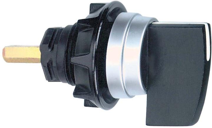 Actual product image Schneider Electric Operating element with front ring Ø 29mm, art. front, silver coloured, toggle, black