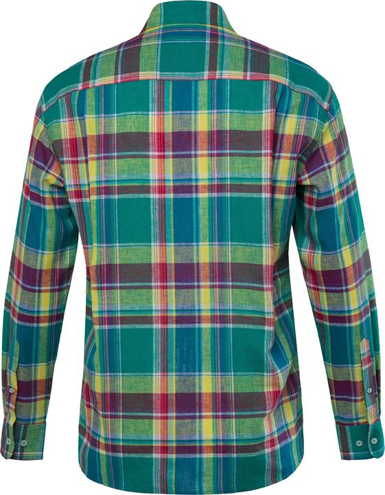 Image du produit Boston Park Leinenmix-Karohemd, Langarm, Buttondown-Kragen, Comfort Fit (8XL)