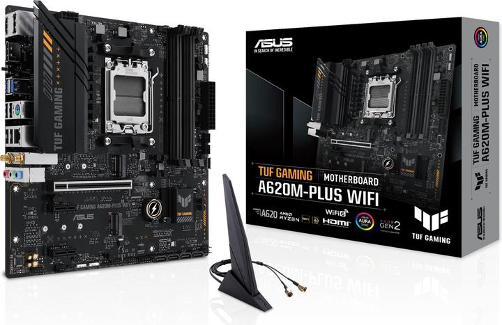 ASUS TUF GAMING A620M-PLUS WIFI (AM5, AMD A620, mATX)