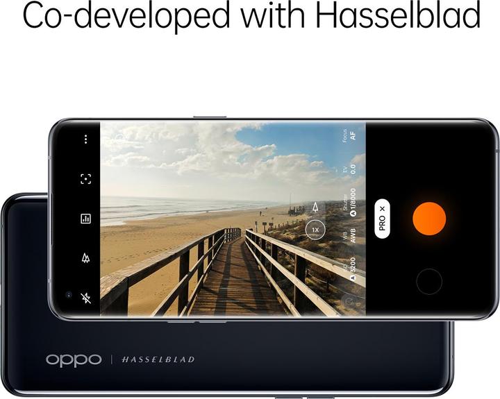 Produktbild OPPO Find X5 Pro (256 GB, Glaze Black, 6.70", Hybrid Dual SIM + eSIM, 50 Mpx, 5G)