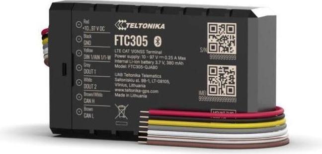 Actual product image Teltonika FTC305 - Compact 4G LTE Cat 1 e-mobility tracker with CAN data readout and flex. installation