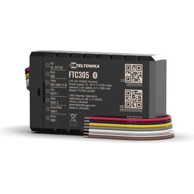 Teltonika FTC305 - Kompakter 4G LTE Cat 1 E-Mobilitäts-Tracker mit CAN-Datenauslesung und flex. Installatiom (FTC305BPPIL1)