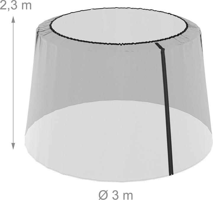 Relaxdays Moskitonetz (300 cm, 300 cm)