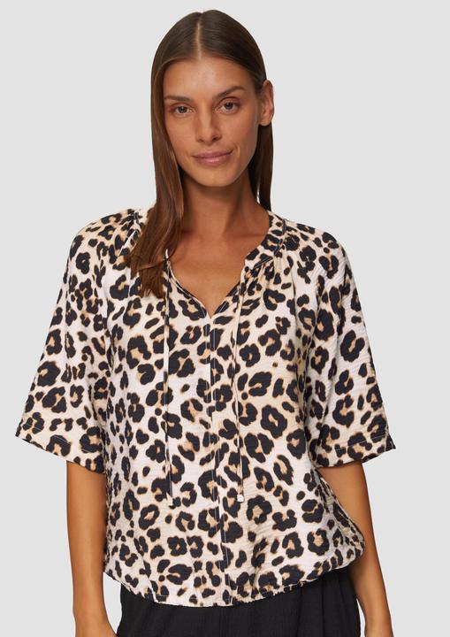 Immagine prodotto s.Oliver Bluse Strukturierte Bluse im O-Shape mit Raffdetails (36)
