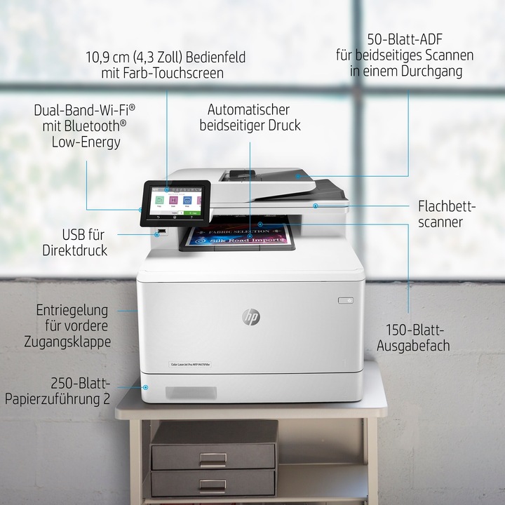 Produktbild HP M479fdn Color LaserJet Pro (Laser, Farbe)