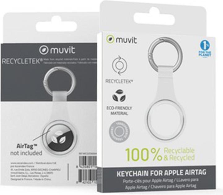Produktbild Muvit For Change Airtag Transparent Tpu Keychain