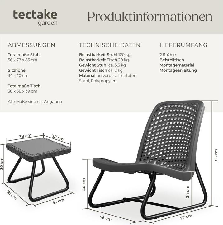 Actual product image tectake Modica