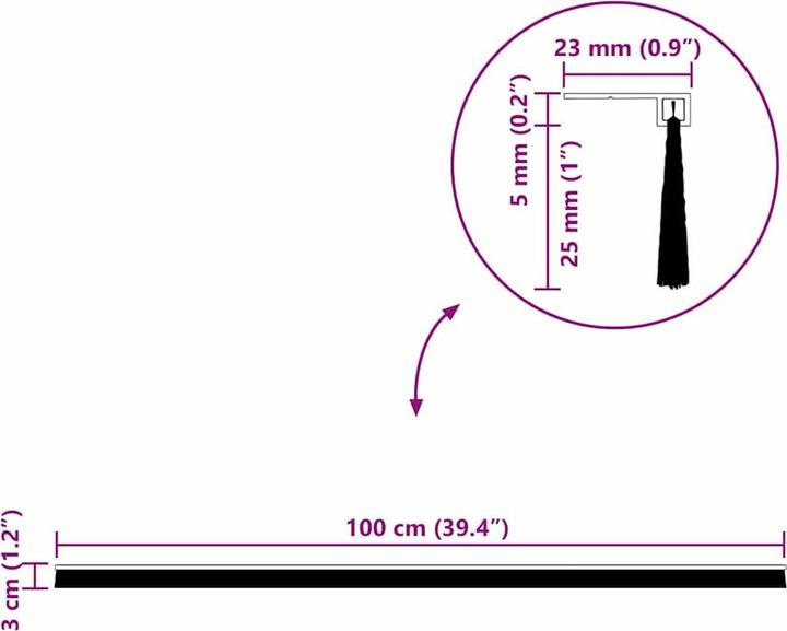 Image du produit vidaXL Türdichtung
