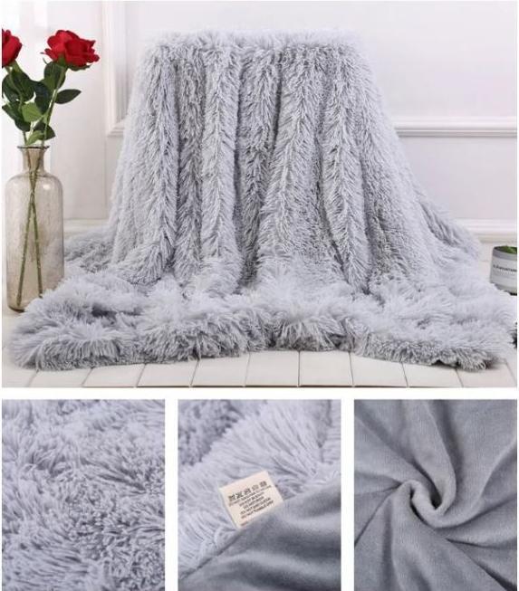 Produktbild MU Style Shaggy Series Kuscheldecke (160 x 200 cm)