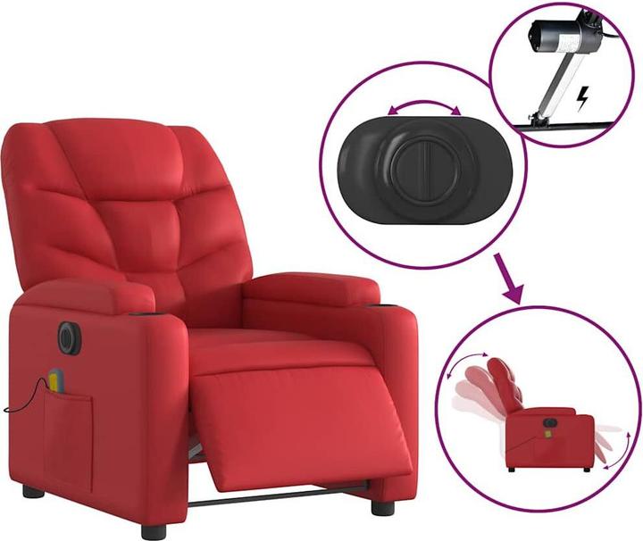 Image du produit vidaXL Fauteuil de massage électrique en similicuir