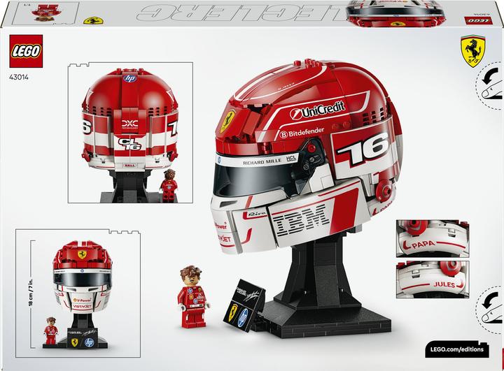 Produktbild LEGO Ferrari HP Charles Leclerc Helm (43014, LEGO Editions)