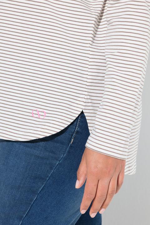 Immagine prodotto Laurasøn Maglia polo a righe con maniche lunghe (54)