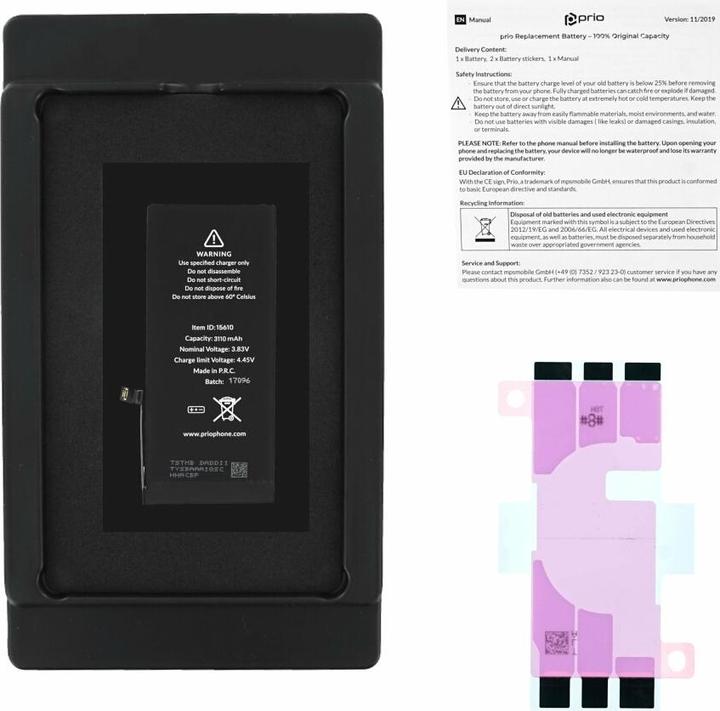 Produktbild prio Akku für Apple iPhone 11 (Universal APN) (Akku, iPhone 11)