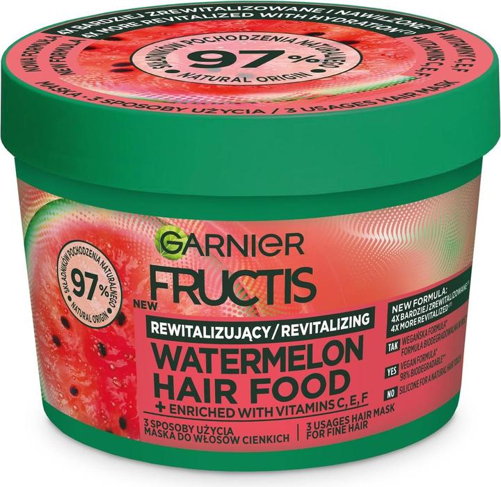Produktbild Garnier Hair Food Nourishing Hair Mask Watermelon 400Ml (400 ml)