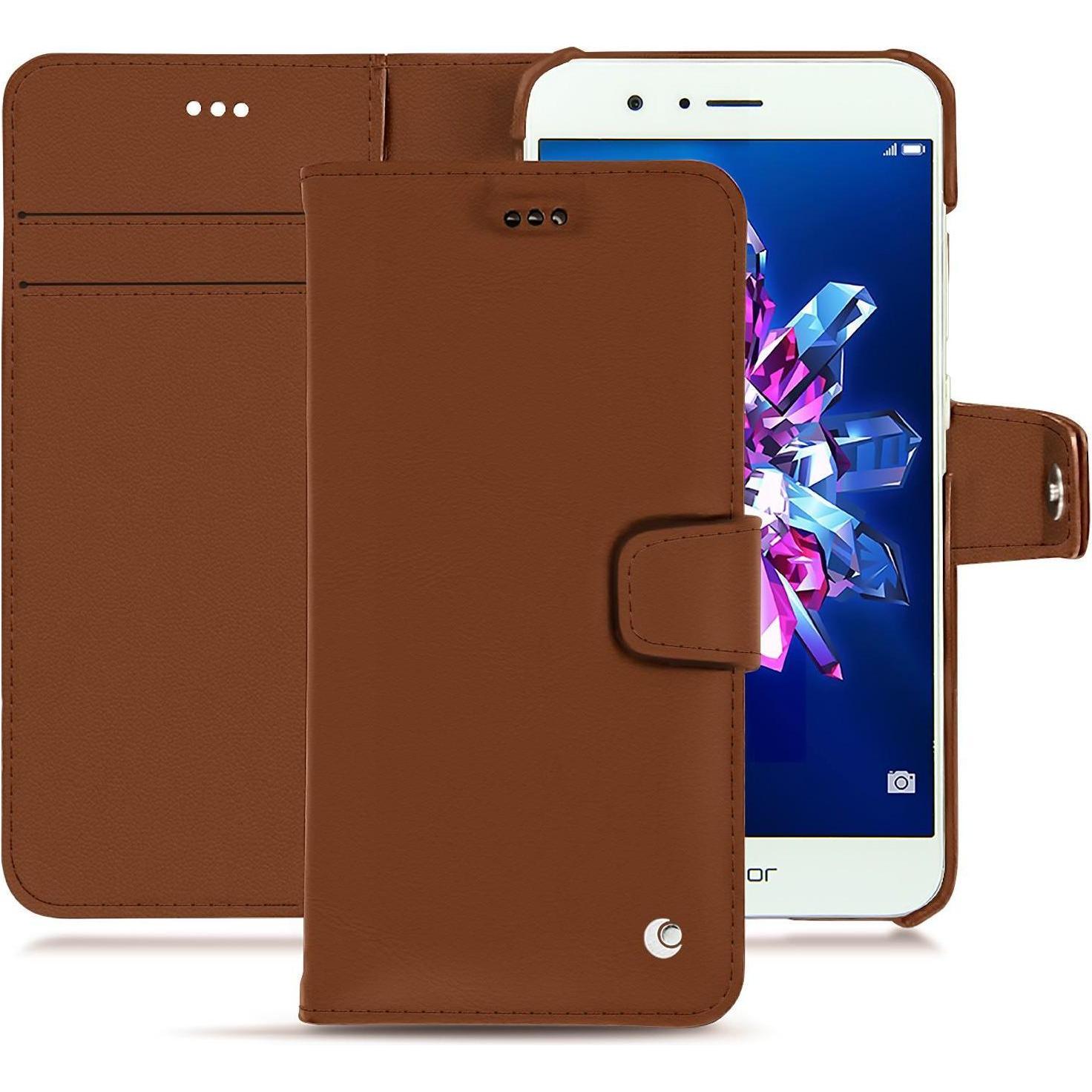 Noreve Lederschutzhülle Wallet (Honor 8 Pro), Smartphone Hülle, Braun