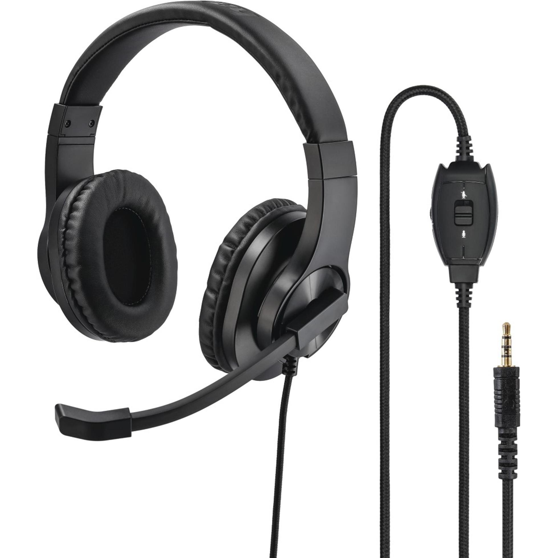 Hama HS-P350 (Kabelgebunden), Office Headset, Schwarz