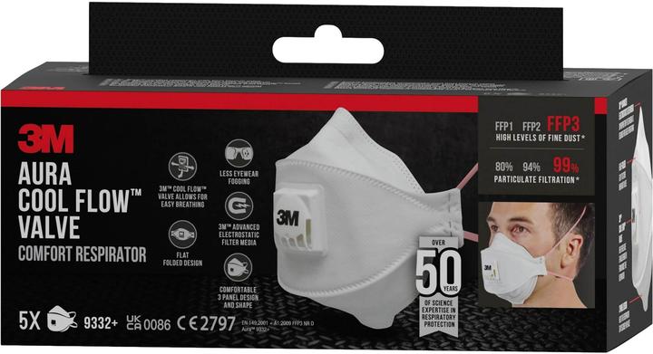 Produktbild 3M Atemschutzmaske (FFP3, 5x)
