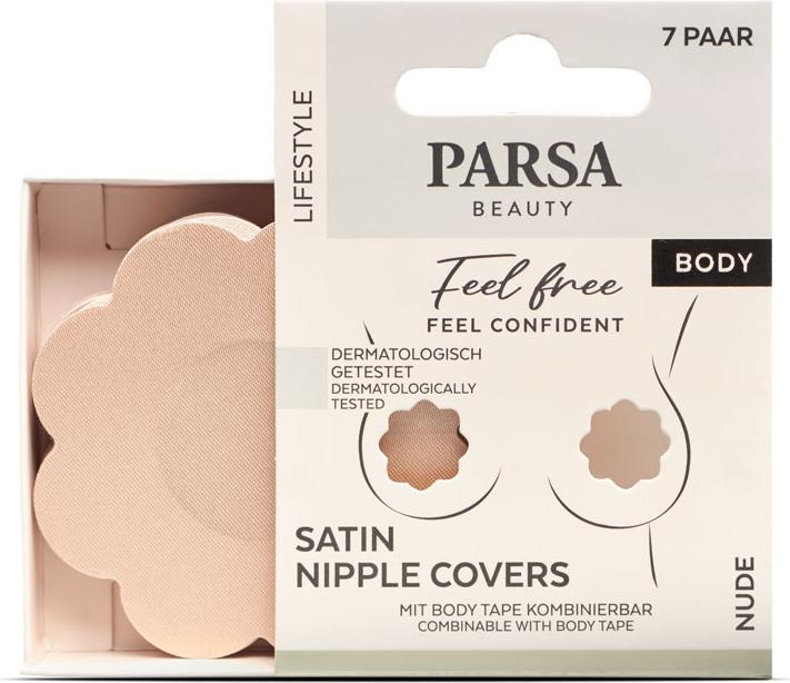 Produktbild Parsa Beauty Parsa - Satin Nipple Covers 7 pcs - Nude (7er Pack, One Size)