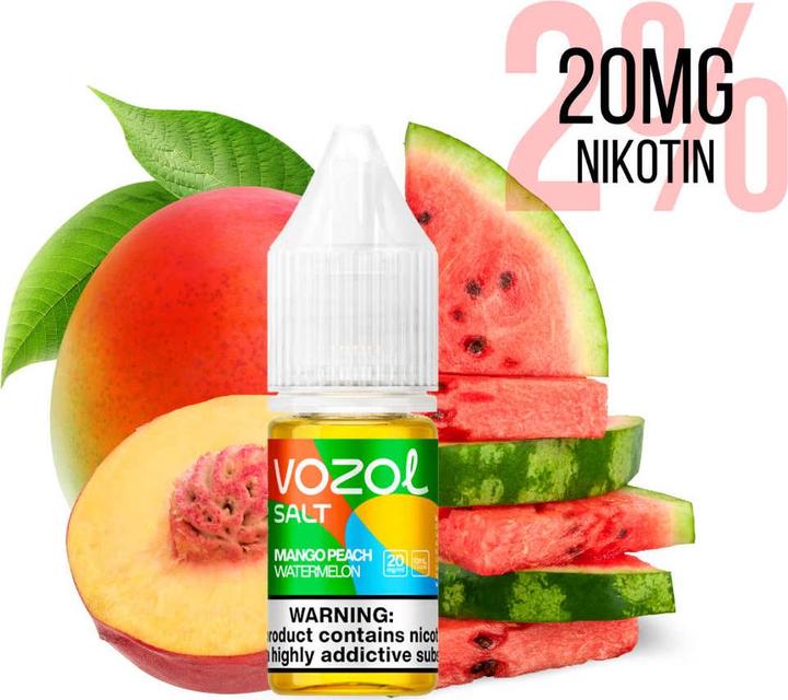 Produktbild Vozol Liquids 20mg, Peach Mango Watermelon (Wassermelone, Mango, Pfirsich)