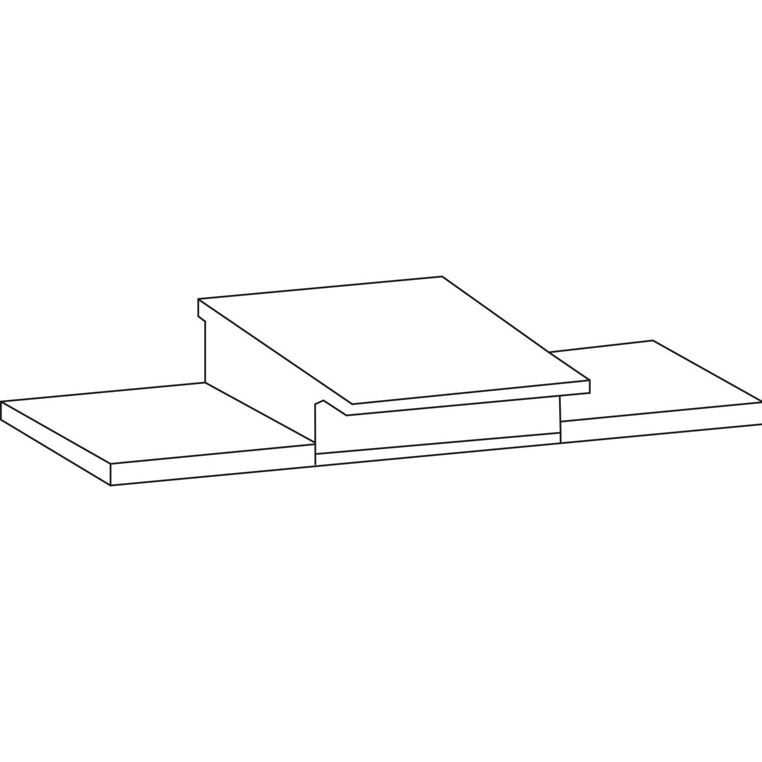 GU, Türbeschlag + Scharnier, Thermostep/Timberstep Dichtplatte für Mittelstoss unten IV88-92, grau