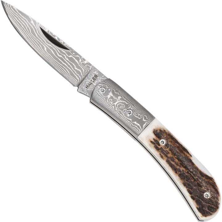 Image du produit Haller Couteau de poche damas corne de cerf 42986 (6 cm)
