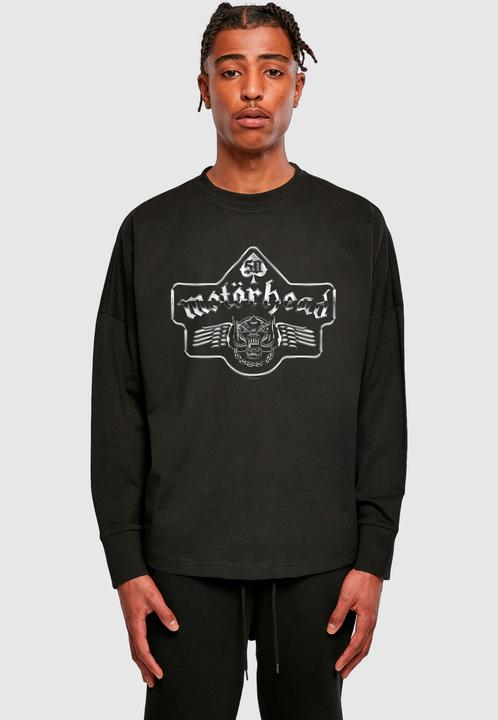 Produktbild Merchcode Motorhead - 50th Ace Wings Chrome Emblem Oversize Longsleeve - 193707 (L)
