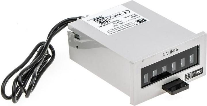 Produktbild RS PRO Electromech Impulse Counter 56x29mm 24V