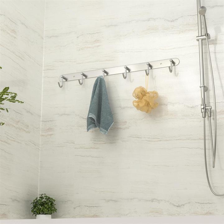 Actual product image Intirilife Coat rail with 6 hooks