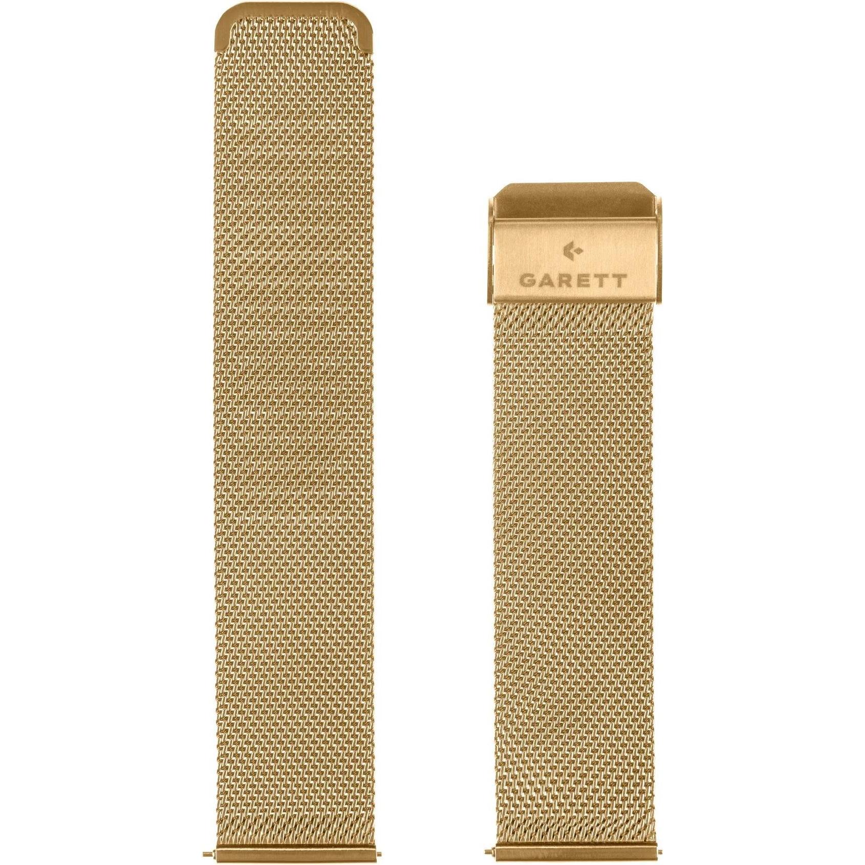 Garett univerzální řemínek 18 mm, zlatý kovový, tipo Mesh oro, Accessori per smartwatch