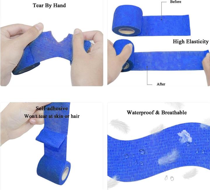 Immagine prodotto ASMI 2 Stück selbsthaftender elastischer Pflasterverband (2 x)