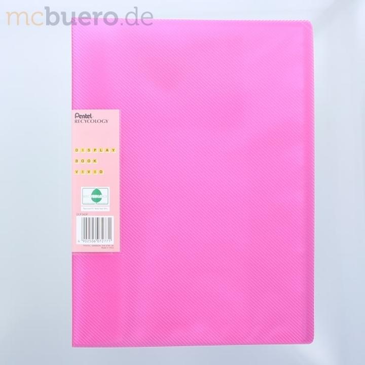 Produktbild Pentel Sichtbuchmappe Clear transluzent A4 30 Hüllen pink (A4, 1 x)