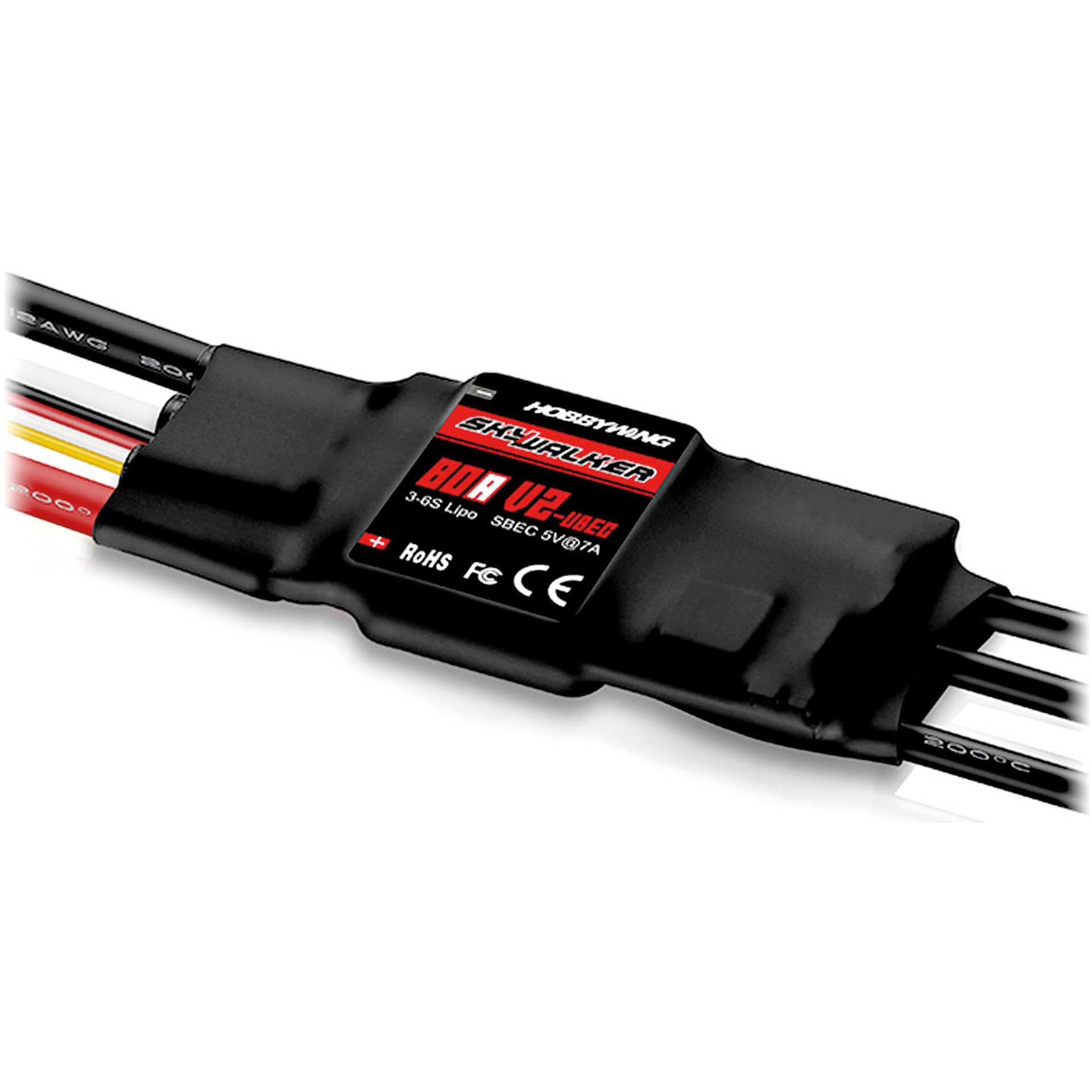 Hobbywing Skywalker V2 80A 3-6s, 7A BEC
