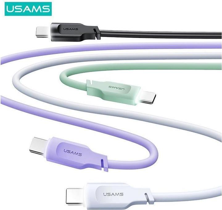 Actual product image Usams Charging Cable Type-C to Type-C - Black (1.20 m, USB 3.2 Gen 1)