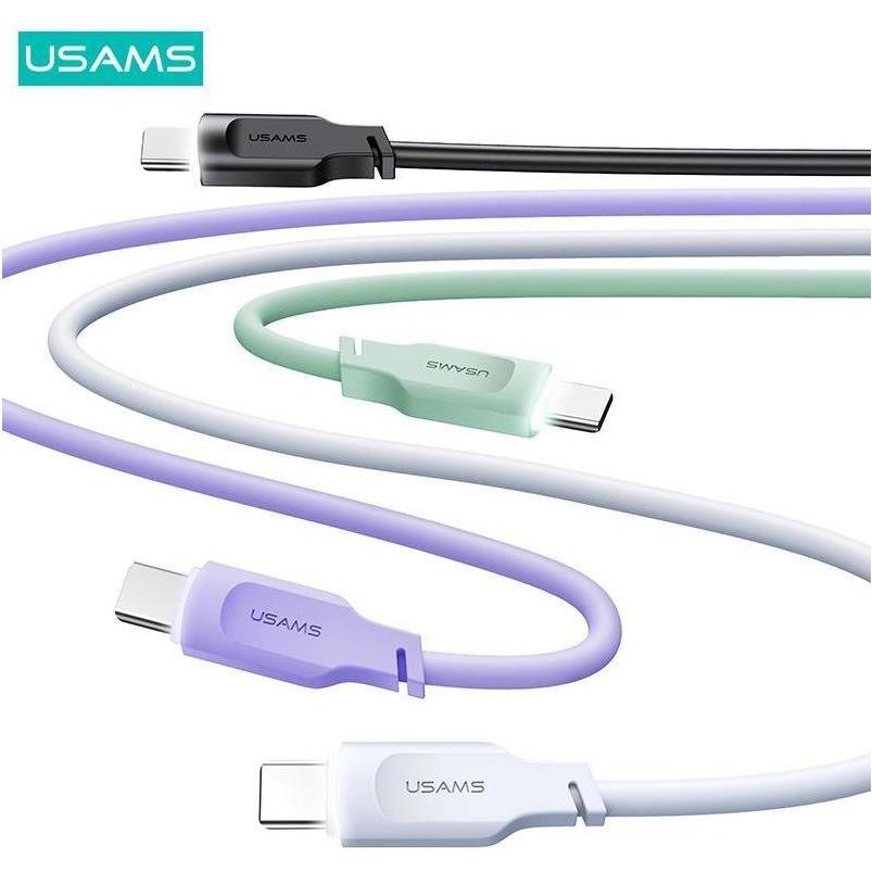 Usams Ladekabel Typ-C zu Typ-C - Schwarz (1.20 m, USB 3.2 Gen 1), USB Kabel