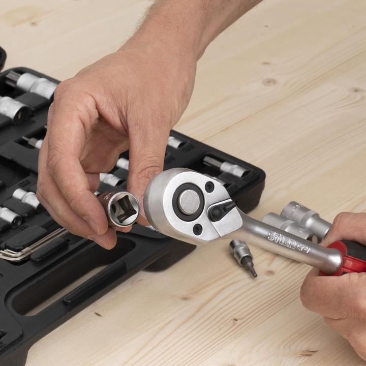 Produktbild Stier Bit-Steckschlüsselsatz, 1/2 Zoll, 1/4 Zoll, ISK/TX, 42-teilig