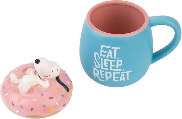 Actual product image NoName SNOOPY - Eat-Sleep-Repeat - Mug 3D + Couvercle - 500 ml (500 ml, 1 x)