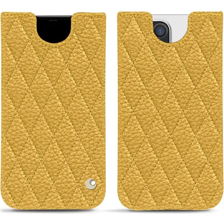 Noreve Lederschutzhülle (Apple iPhone 13 Pro Max), Smartphone Hülle, Orange
