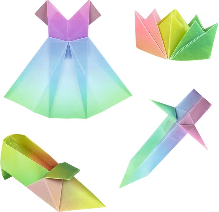 Actual product image Ursus Transparent Paper Folders "Rainbow Pastel", approx. 15 x 15 cm (115 g/m², 50x)